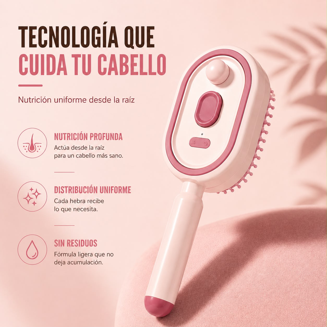 Capiluxe Nova — Cepillo Eléctrico de Vapor 3 en 1